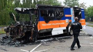 CDU-Wahlkampfbus ausgebrannt