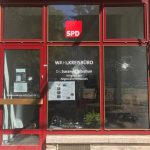 Steine gegen SPD-Büro